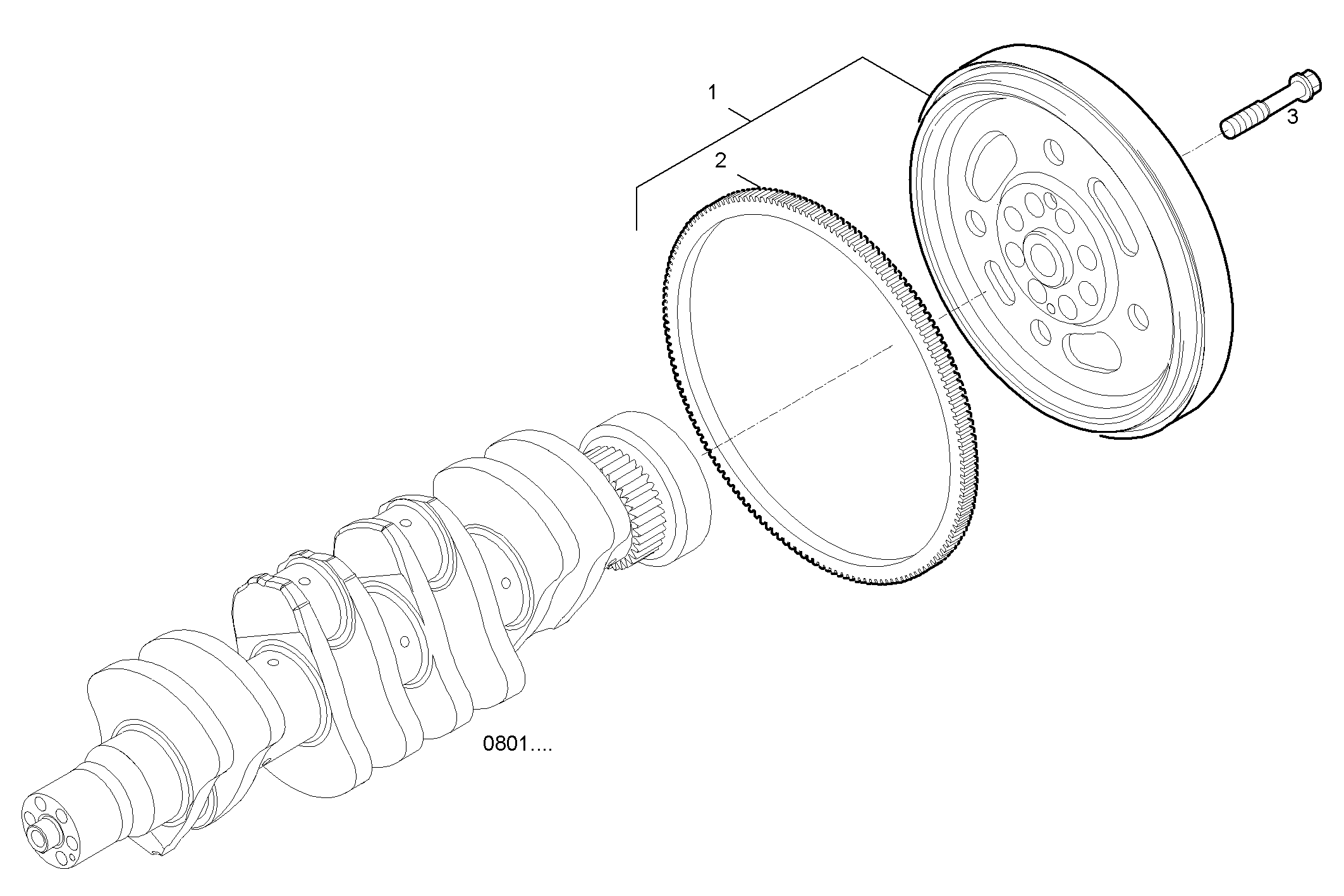 Iveco/FPT ENGINE FLYWHEEL - DAMPER