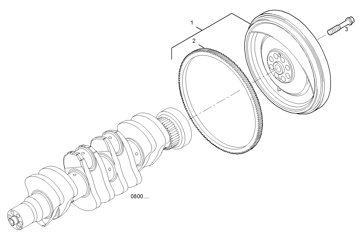 Iveco/FPT ENGINE FLYWHEEL - DAMPER