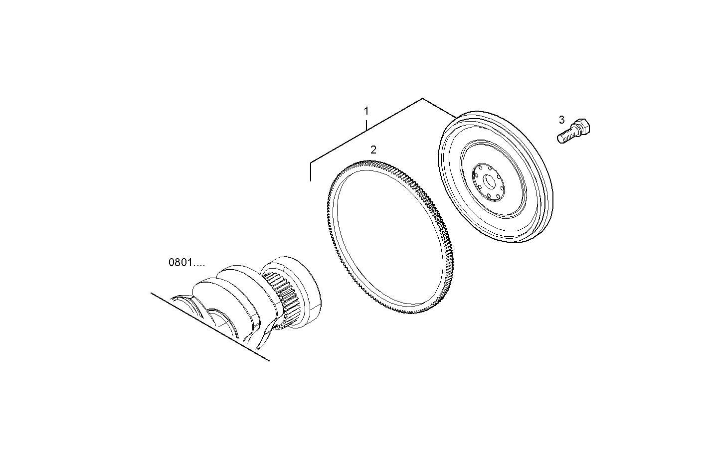 Iveco/FPT ENGINE FLYWHEEL - DAMPER