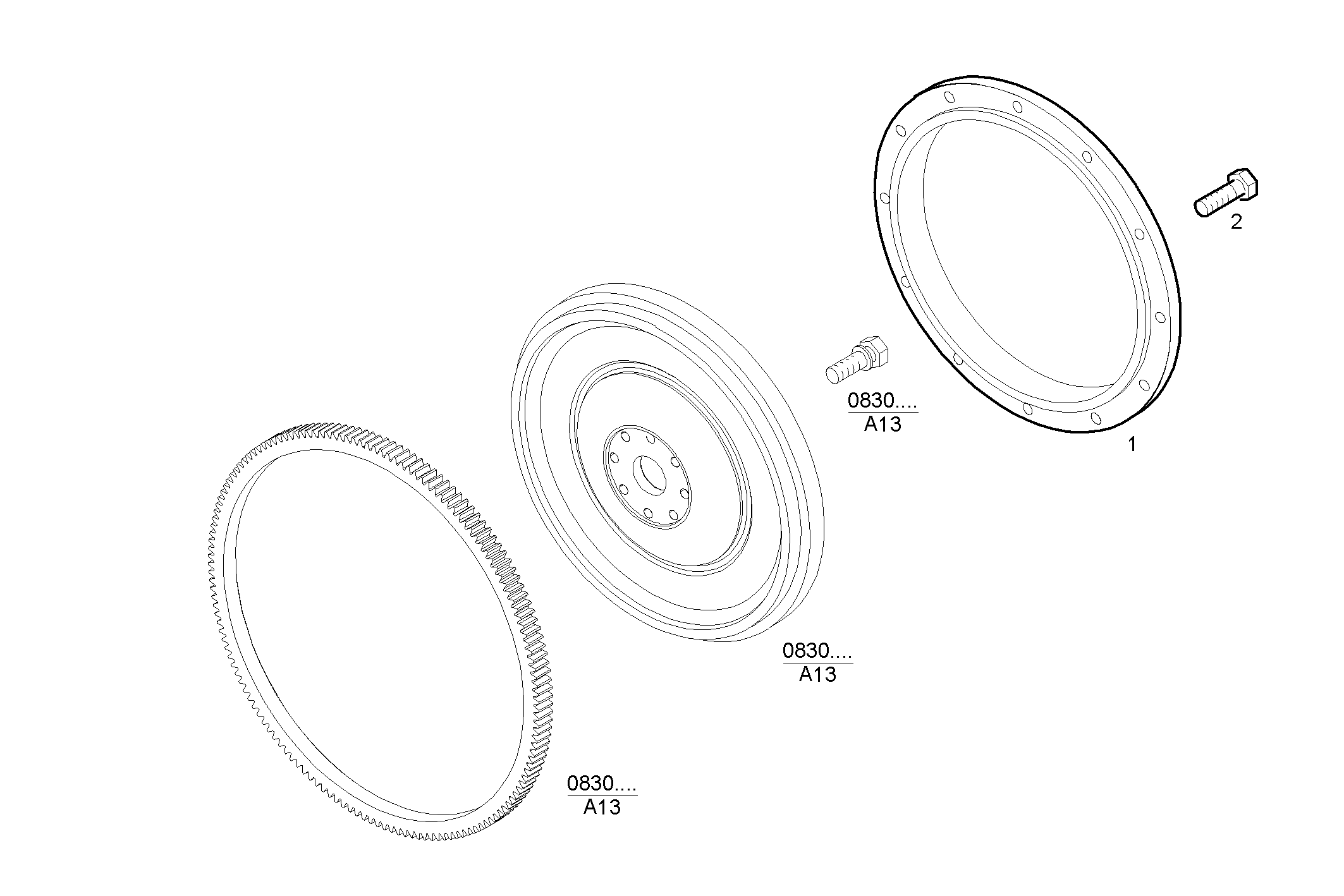 Iveco/FPT FLYWHEEL ARRANGED FOR TRANSMISSION