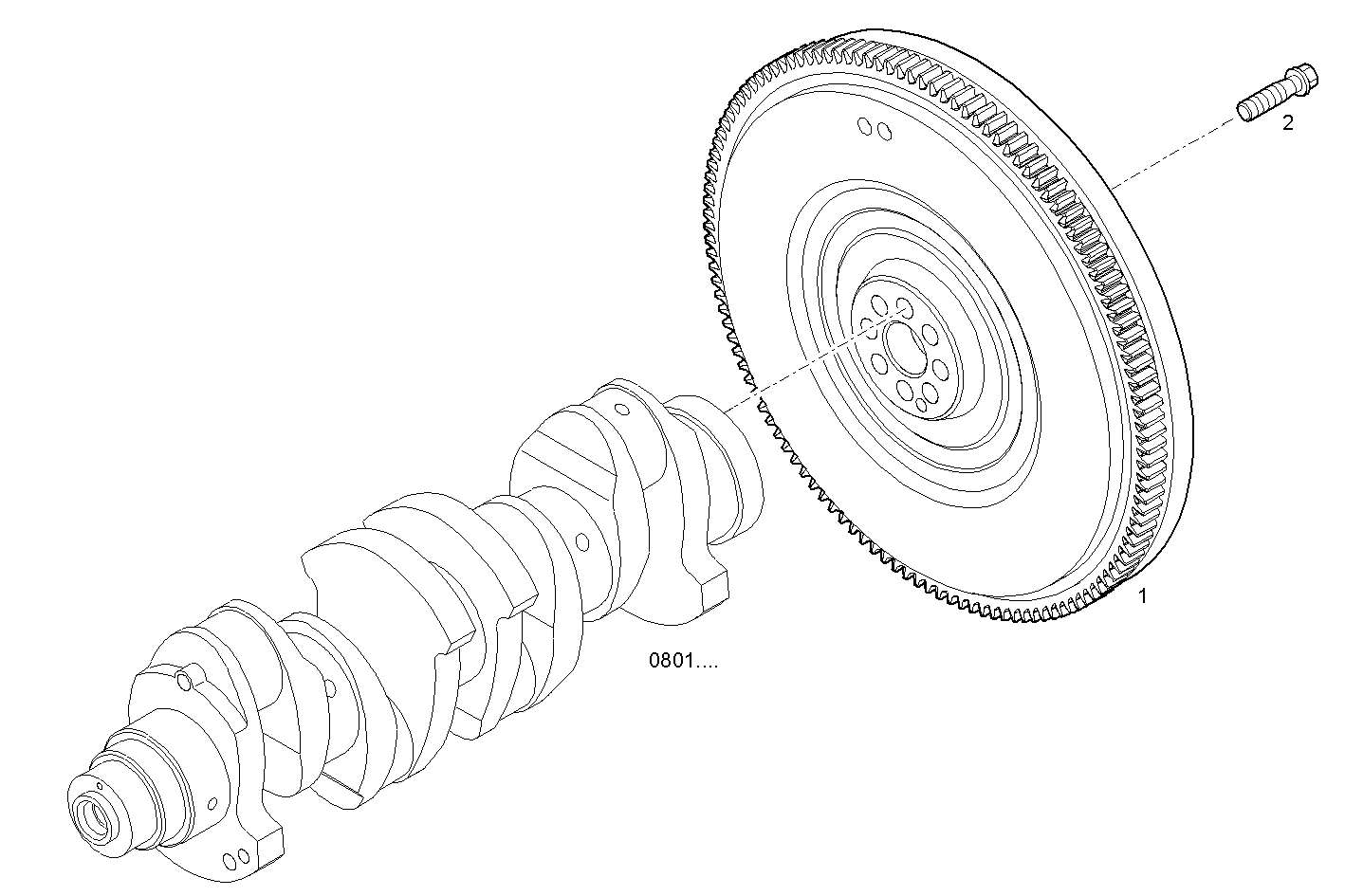 Iveco/FPT ENGINE FLYWHEEL - DAMPER