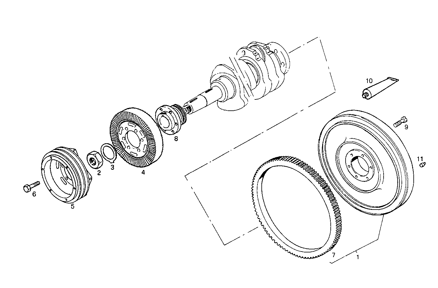 Iveco/FPT ENGINE FLYWHEEL - DAMPER