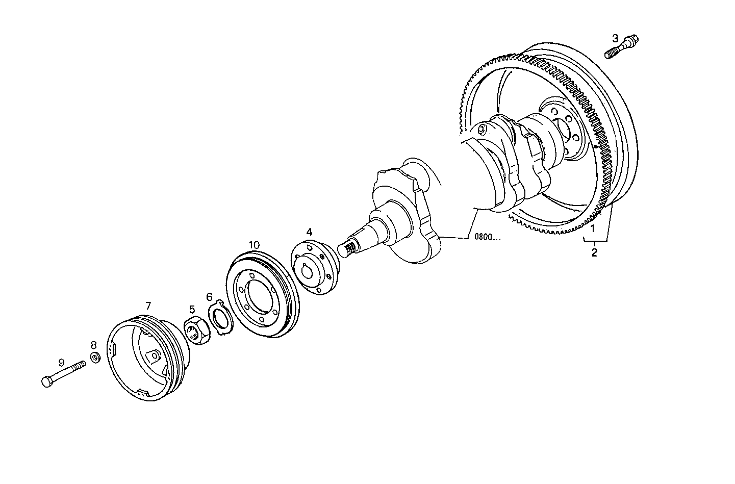 Iveco/FPT ENGINE FLYWHEEL - DAMPER