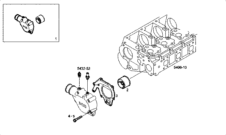 Iveco/FPT HEAD WATER EXIT PIPE