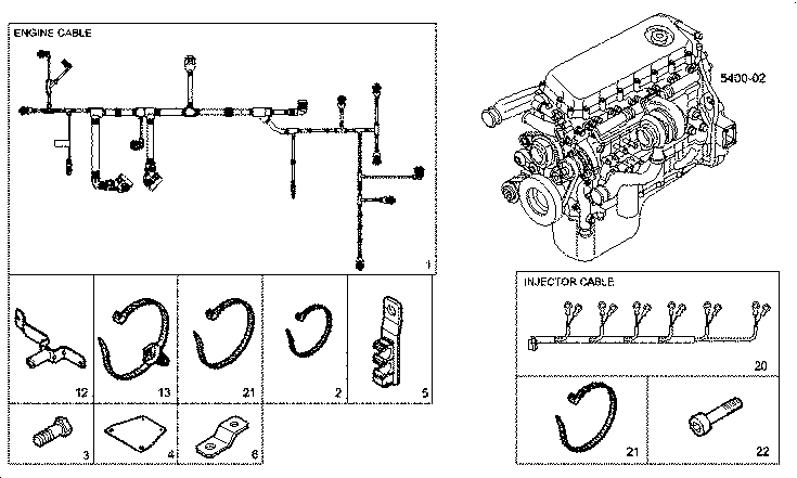 Iveco/FPT ENGINE CABLE