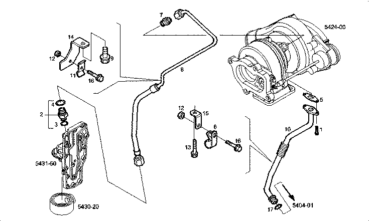 Iveco/FPT TURBOCHARGER OIL LINES