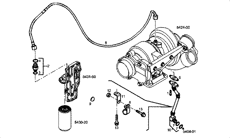 Iveco/FPT TURBOCHARGER OIL LINES