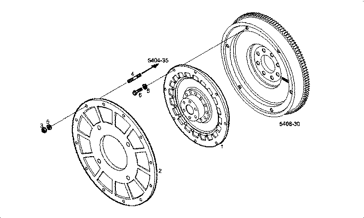 Iveco/FPT FLYWHEEL ARRANGED FOR TRANSM. - OPTION: A13060504 HYDROMATIK