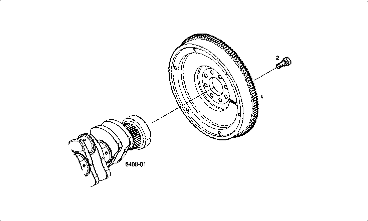 Iveco/FPT FLYWHEEL ARRANGED FOR TRANSM. - OPTION: A13230502 CLARK