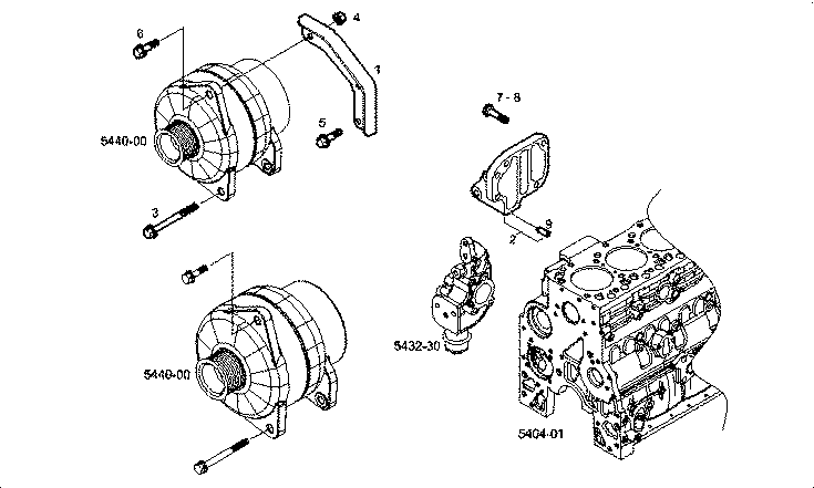 Iveco/FPT FIXING ALTERNATOR - OPTION: A14230501 24V