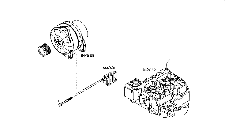 Iveco/FPT FIXING ALTERNATOR - OPTION: A14230501 24V