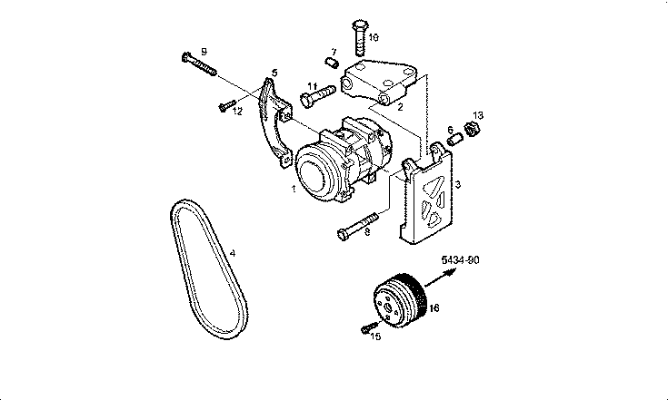 Iveco/FPT COMPRES. AIR CONDIT. - OPTION: A81010504 12V