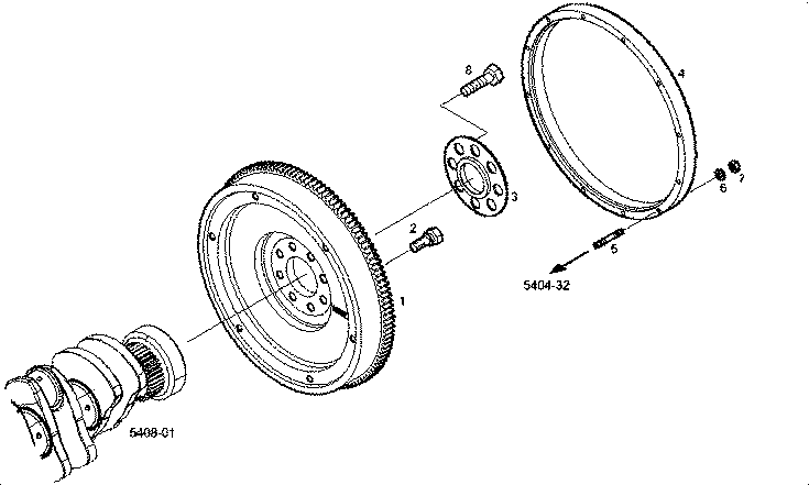 Iveco/FPT FLYWHEEL ARRANGMENT - OPTION A13230505 FLYWHEEL ARRANGMENT FOR TRANSMISSION