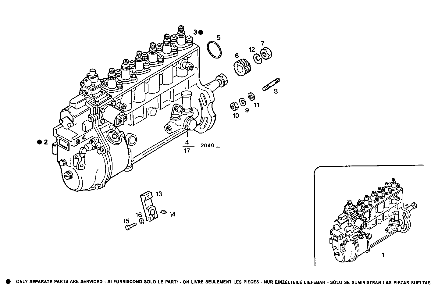 Iveco/FPT INJECTION PUMP ASSY