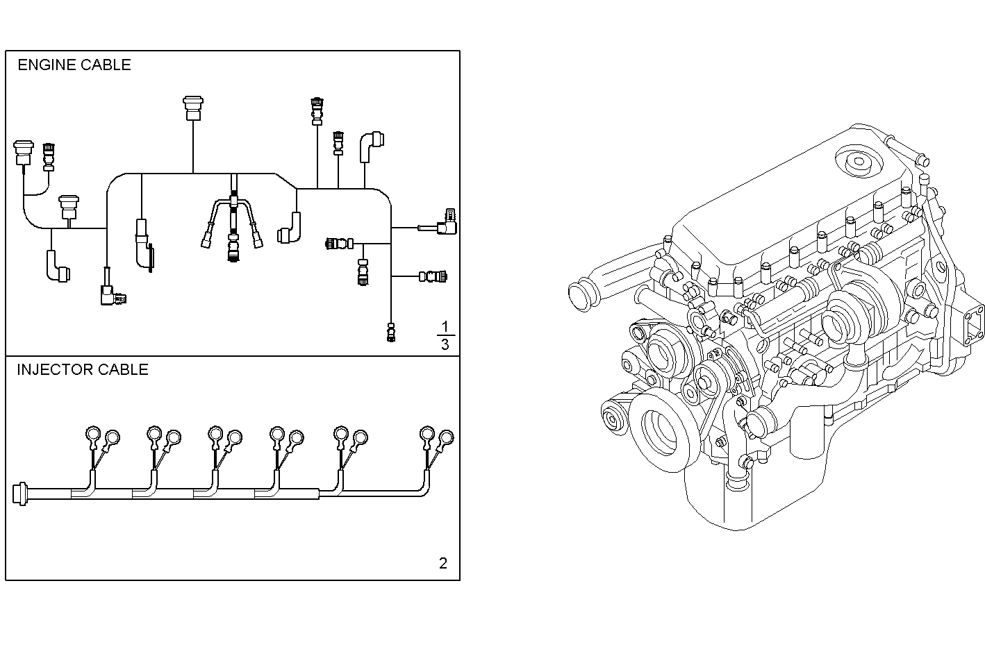 Iveco/FPT ENGINE CABLE