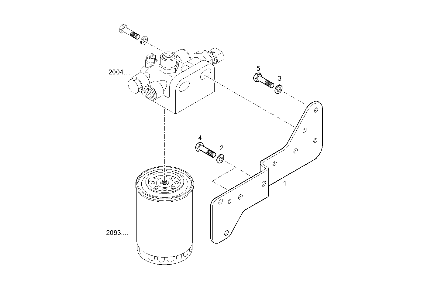 Iveco/FPT FUEL FILTER SUPPORT