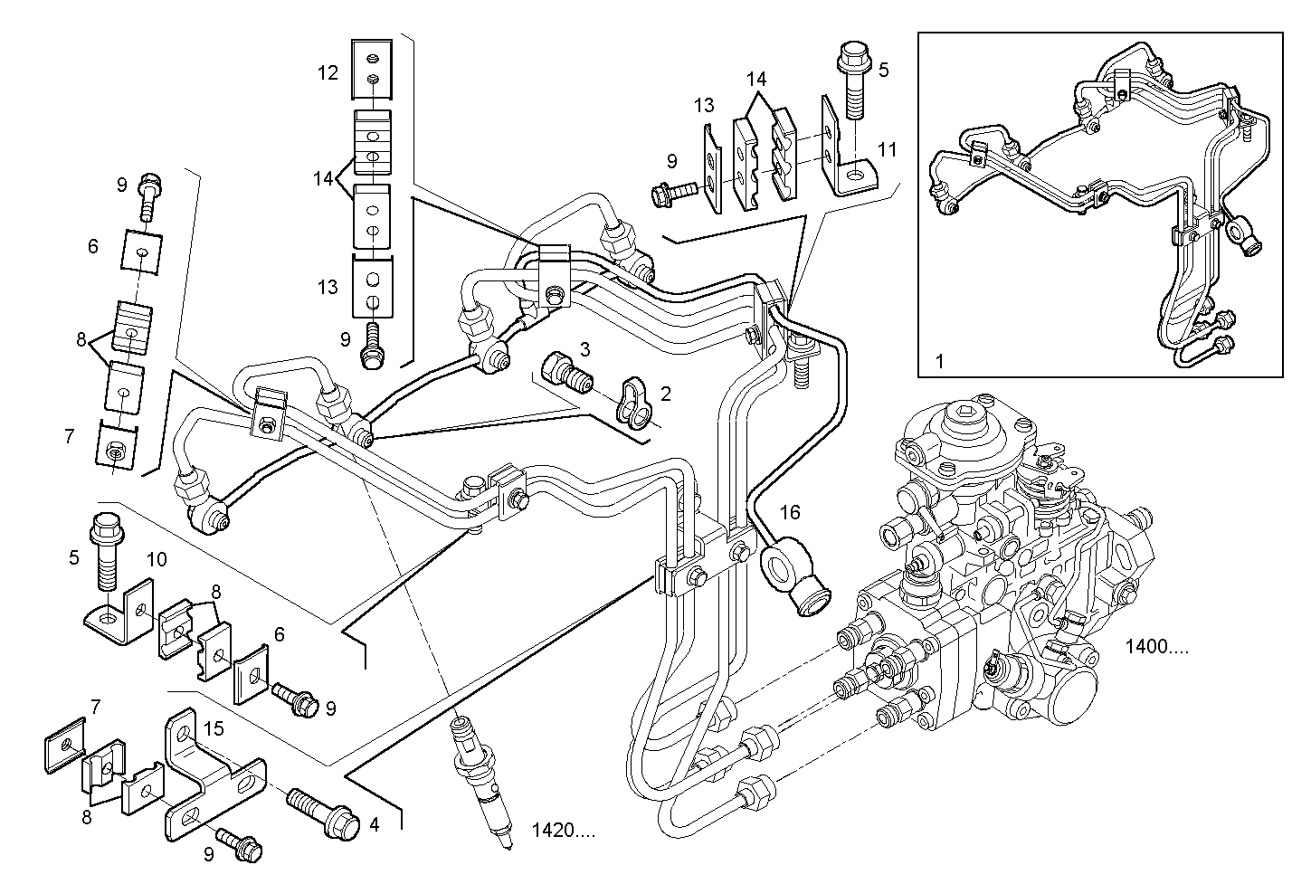 Iveco/FPT INJECTION PIPES