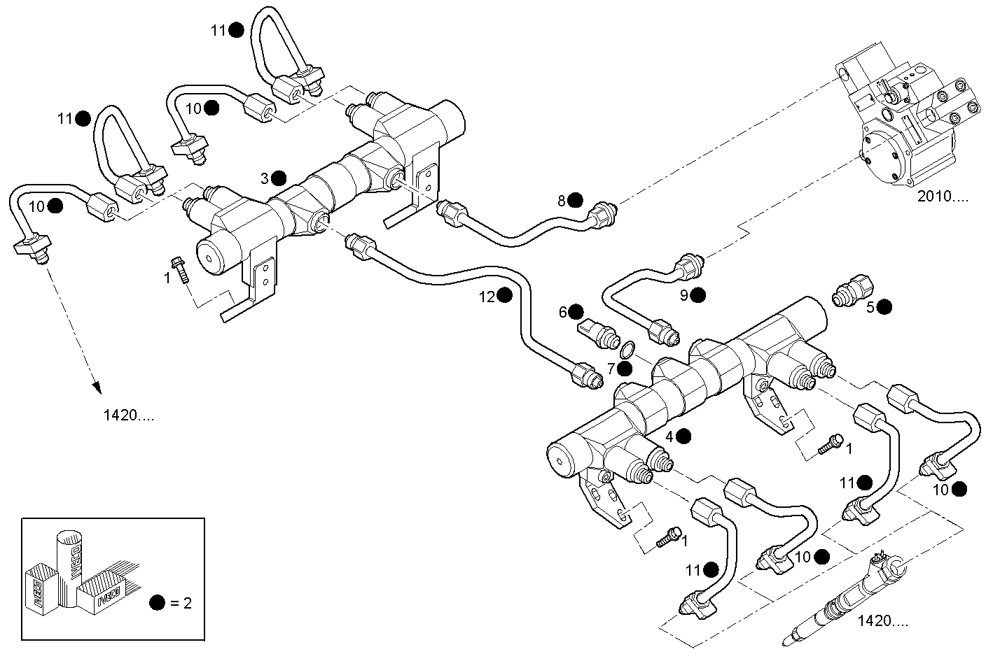 Iveco/FPT DOUBLE WALL INJECTION PIPES