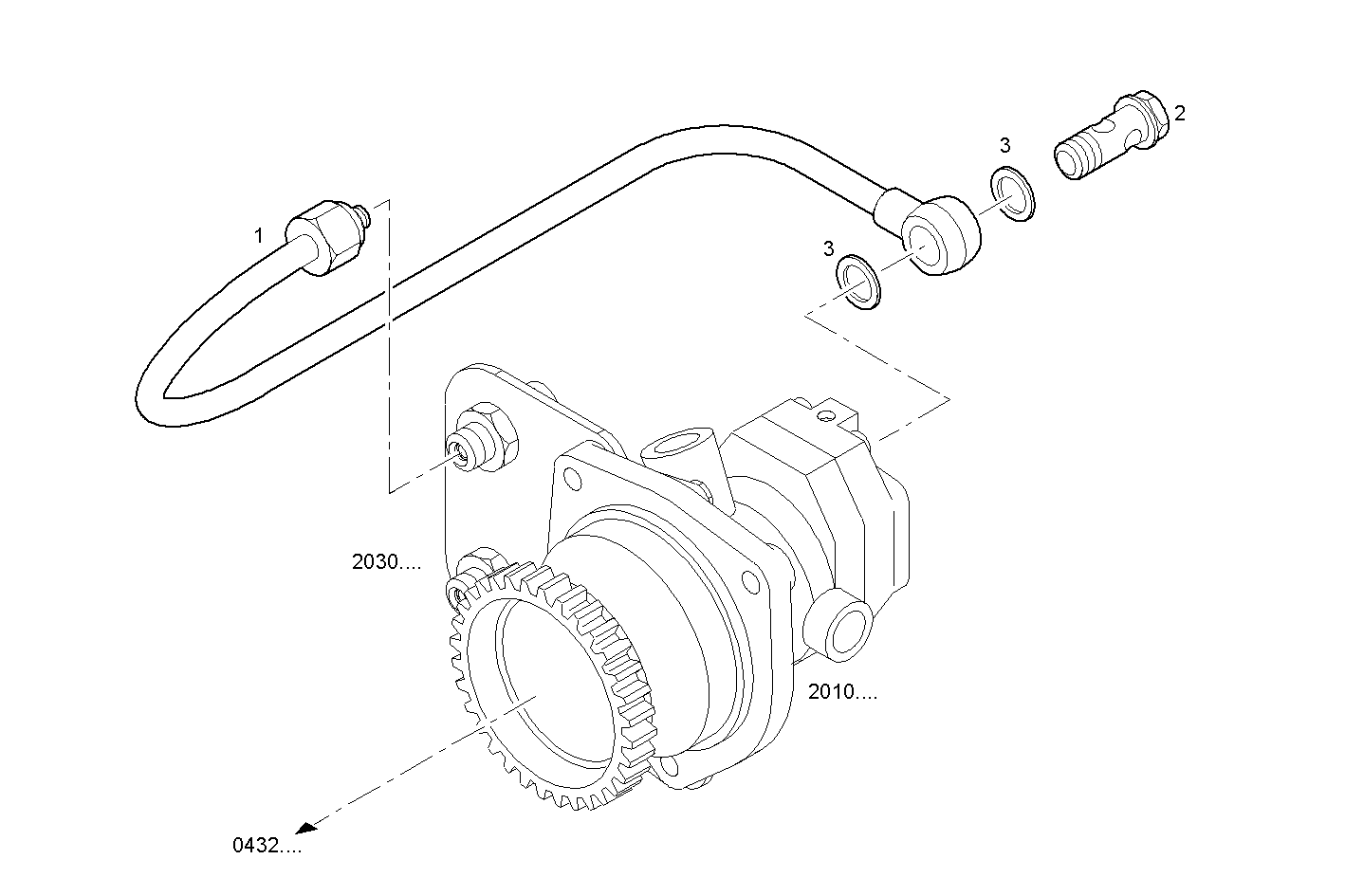 Iveco/FPT FUEL LINES - INLET TO FUEL PUMP