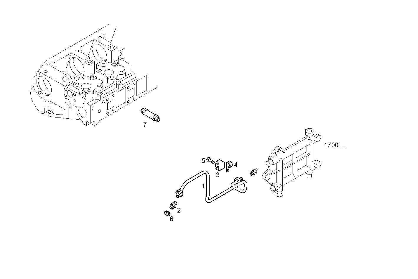 Iveco/FPT FUEL LINES - INLET TO FUEL PUMP