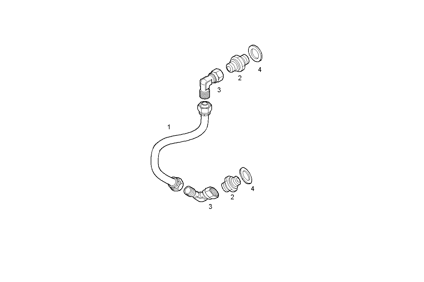 Iveco/FPT FUEL LINES - INLET TO FUEL PUMP