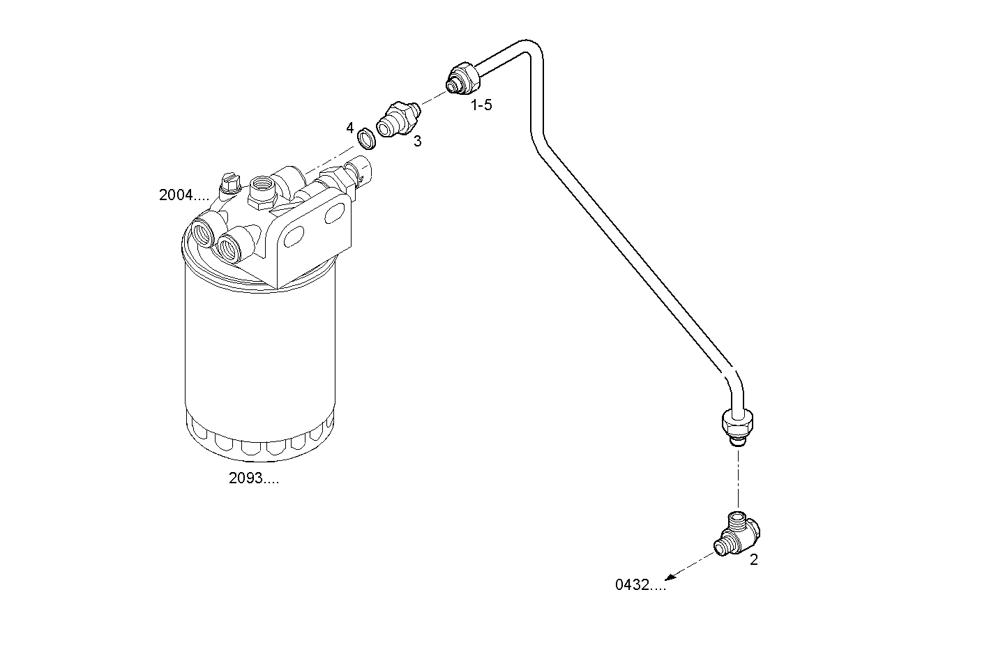 Iveco/FPT FUEL LINES -INLET TO FILTER