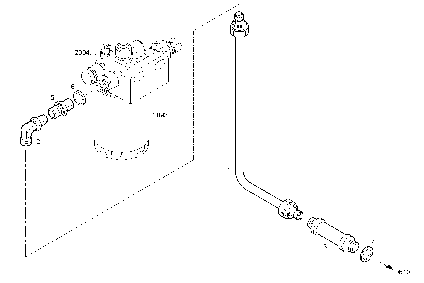 Iveco/FPT FUEL LINES - FILTER TO CYLINDER HEAD