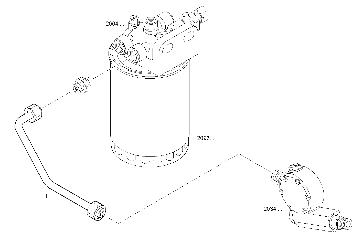 Iveco/FPT FUEL LINES - FILTER TO CYLINDER HEAD