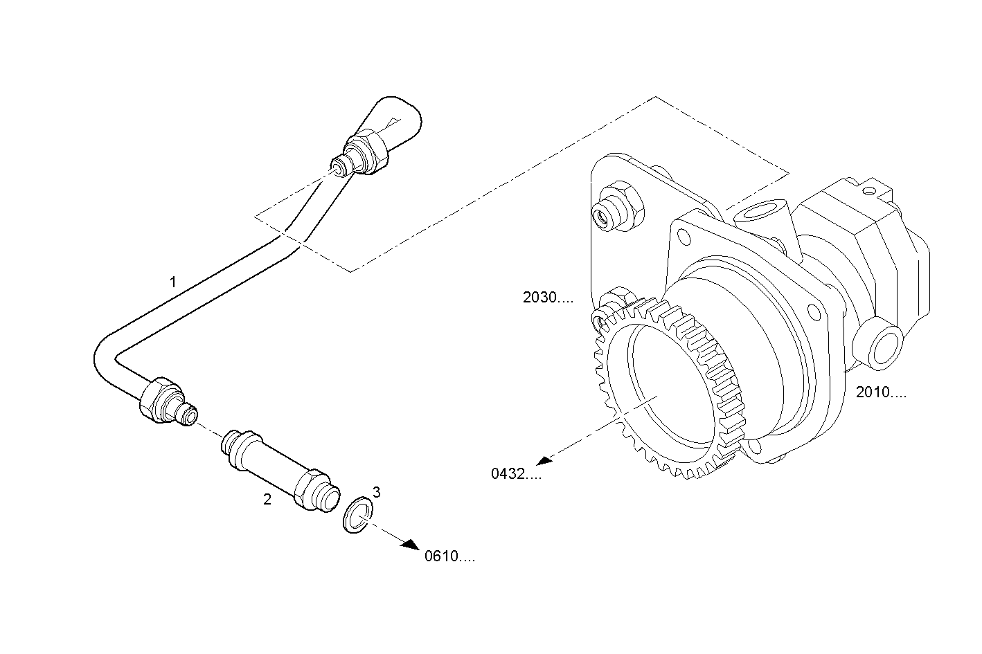 Iveco/FPT FUEL LINES - FILTER TO CYLINDER HEAD