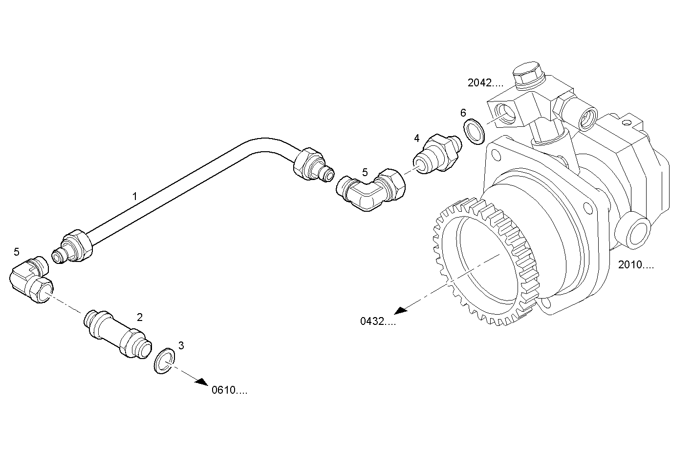 Iveco/FPT FUEL LINES - RETURN TO FUEL  PUMP