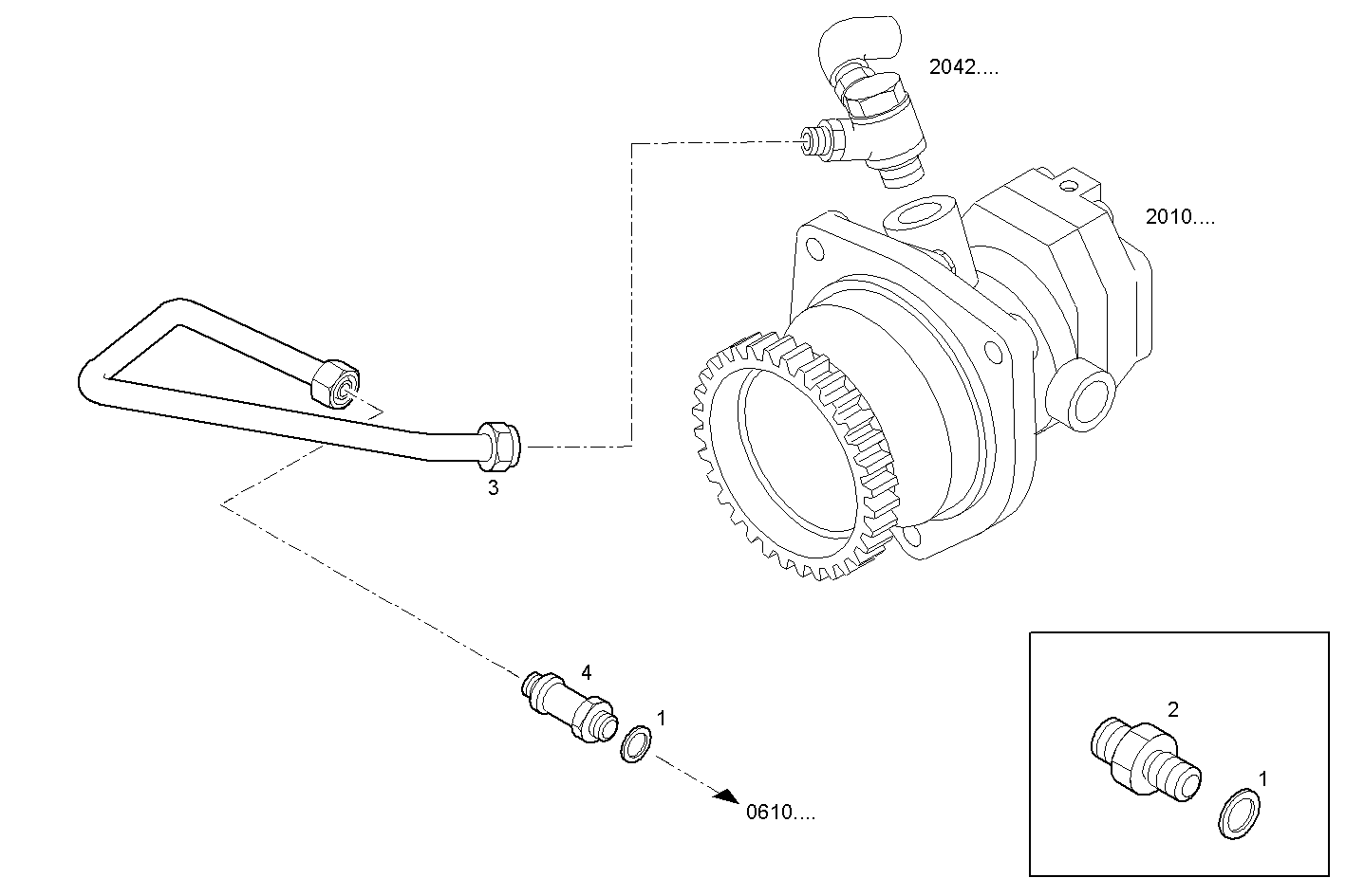 Iveco/FPT FUEL LINES - RETURN TO FUEL  PUMP