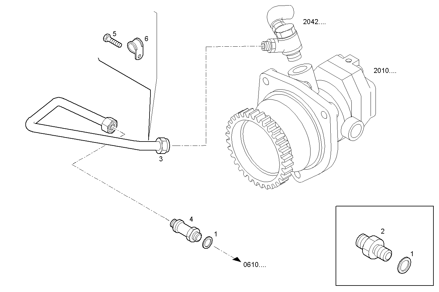 Iveco/FPT FUEL LINES - RETURN TO FUEL  PUMP