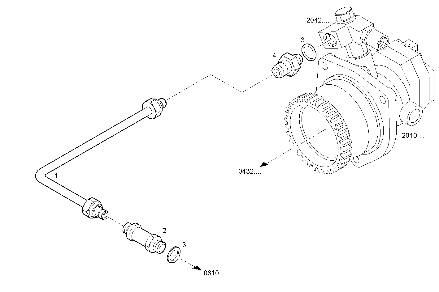 Iveco/FPT FUEL LINES - RETURN TO FUEL  PUMP