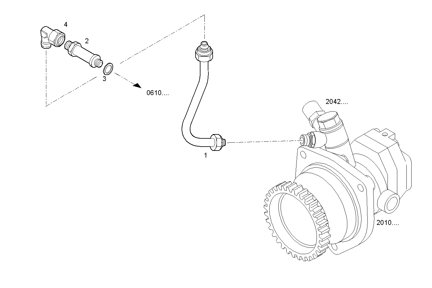 Iveco/FPT FUEL LINES - RETURN TO FUEL  PUMP