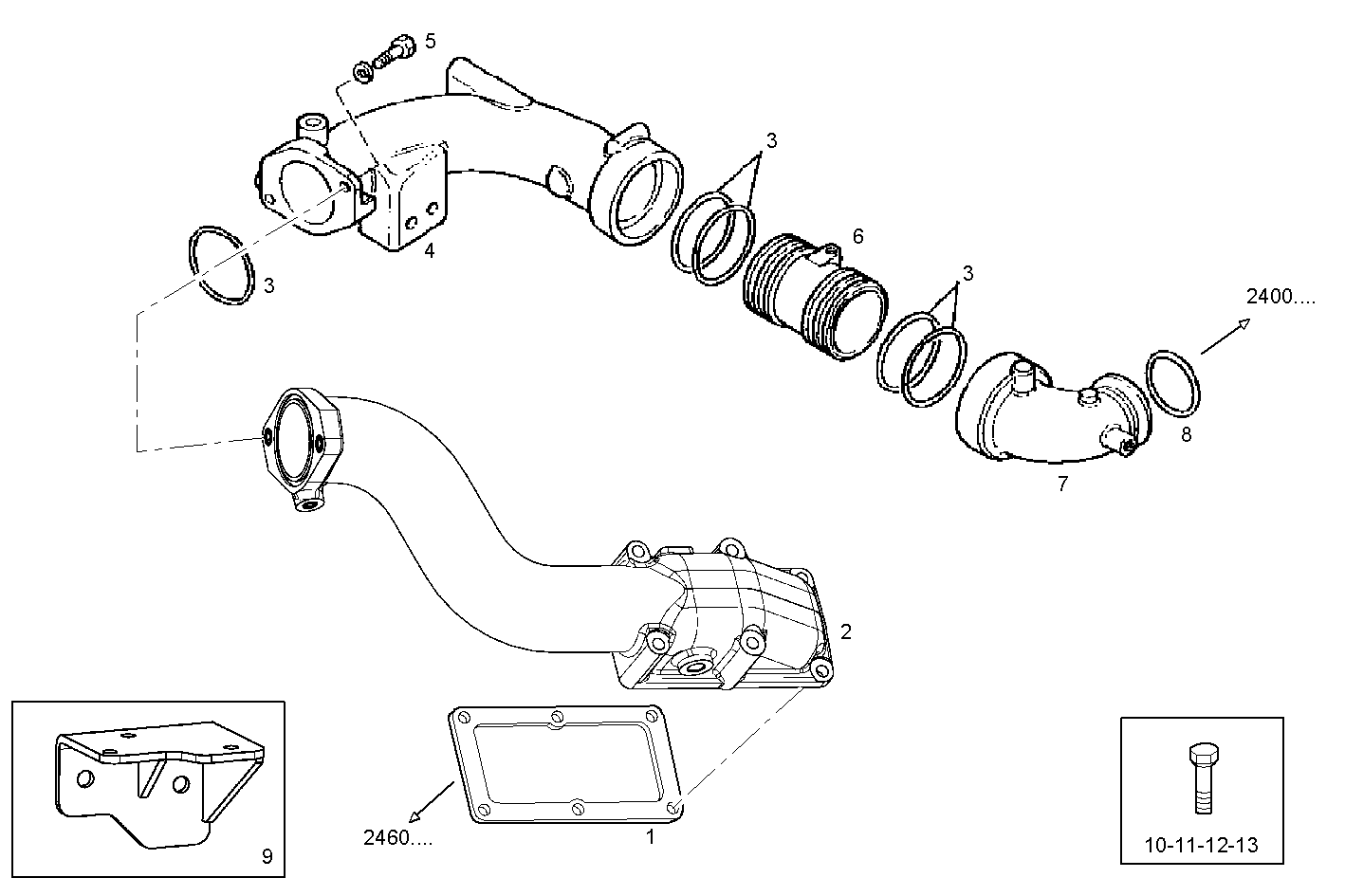 Iveco/FPT EXIT AIR PIPE