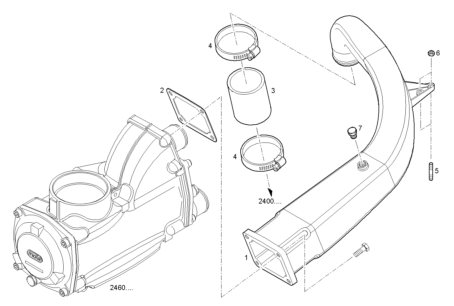 Iveco/FPT EXIT AIR PIPE