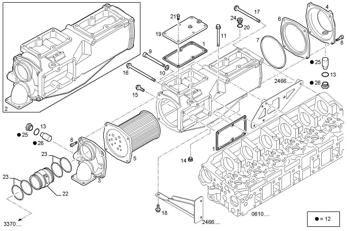 Iveco/FPT AIR - WATER HEAT EXCHANGER