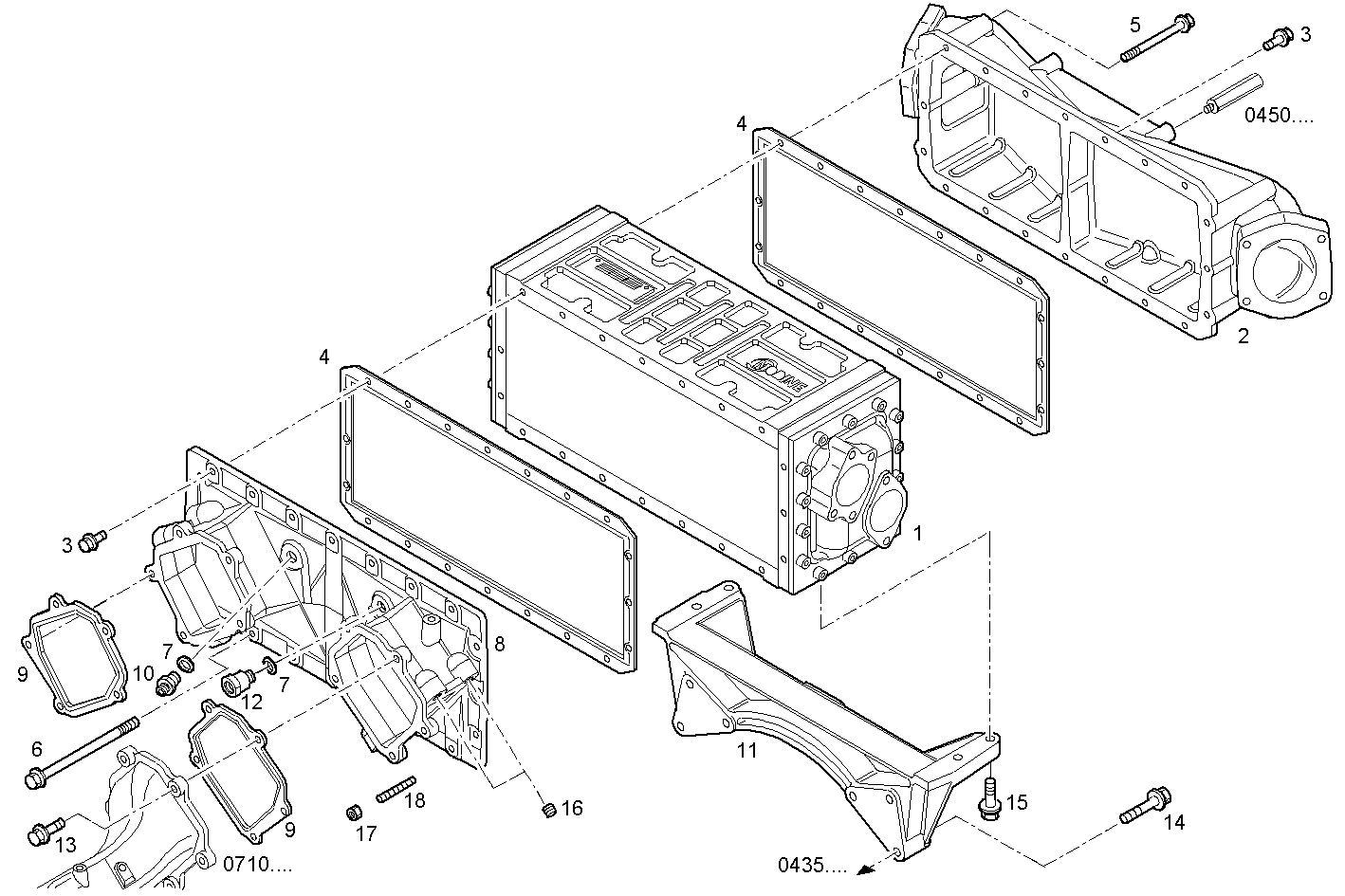 Iveco/FPT AIR - WATER HEAT EXCHANGER