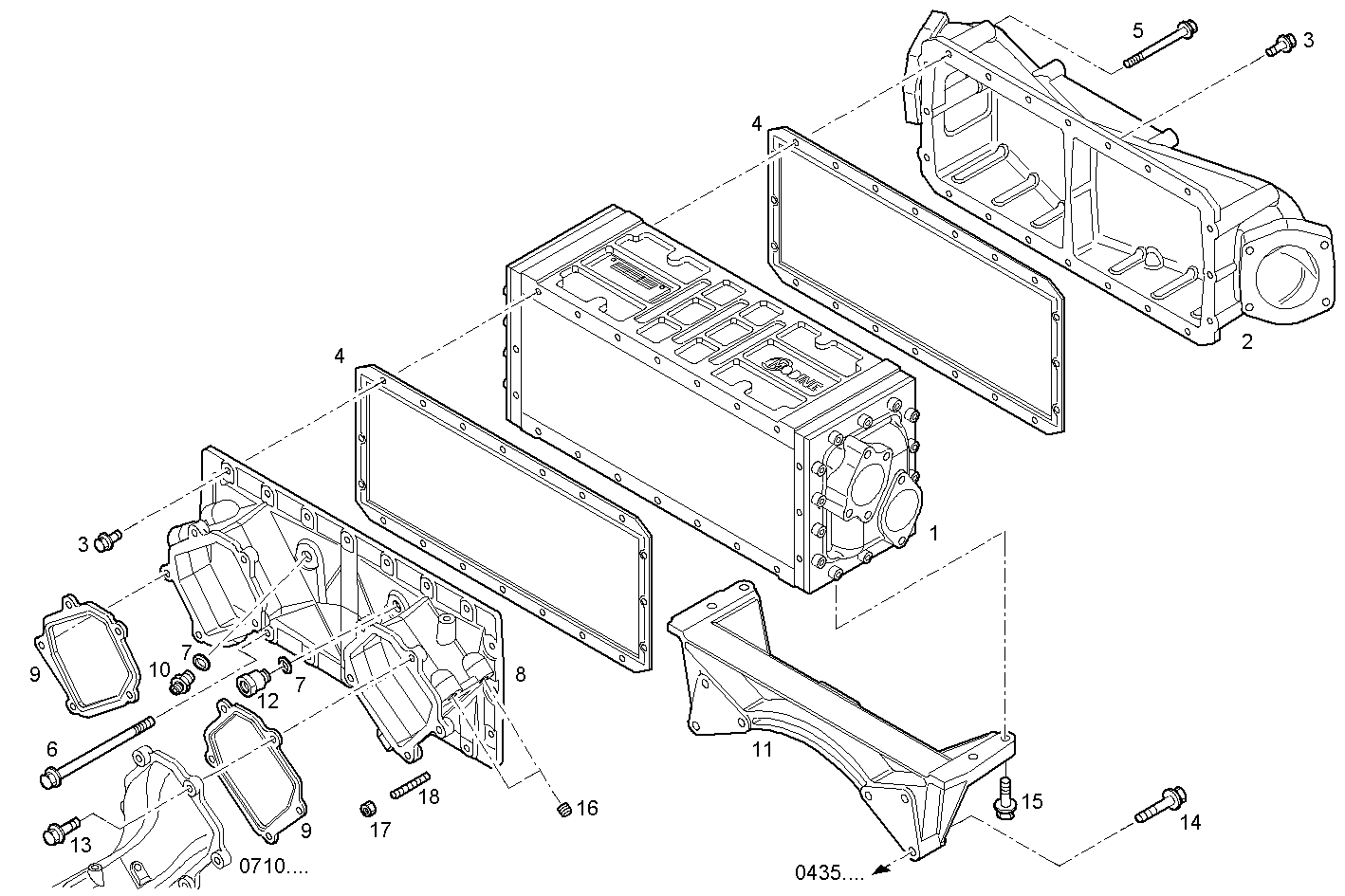 Iveco/FPT AIR - WATER HEAT EXCHANGER