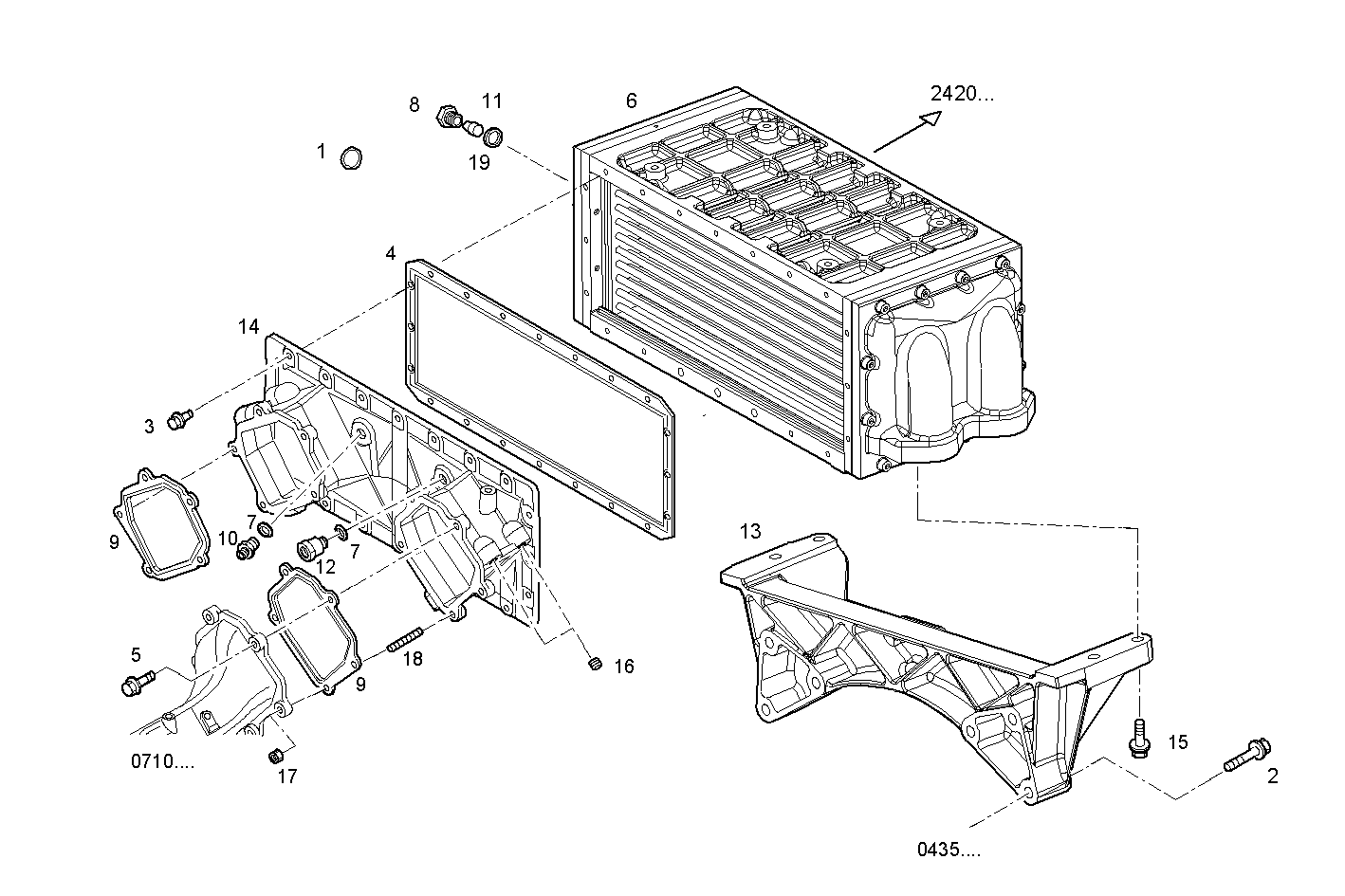 Iveco/FPT AIR - WATER HEAT EXCHANGER