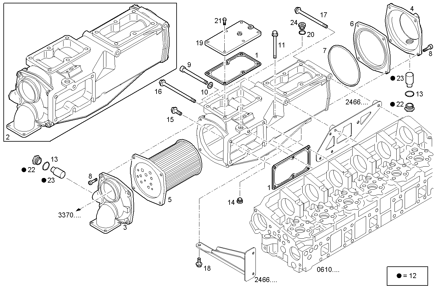 Iveco/FPT AIR - WATER HEAT EXCHANGER