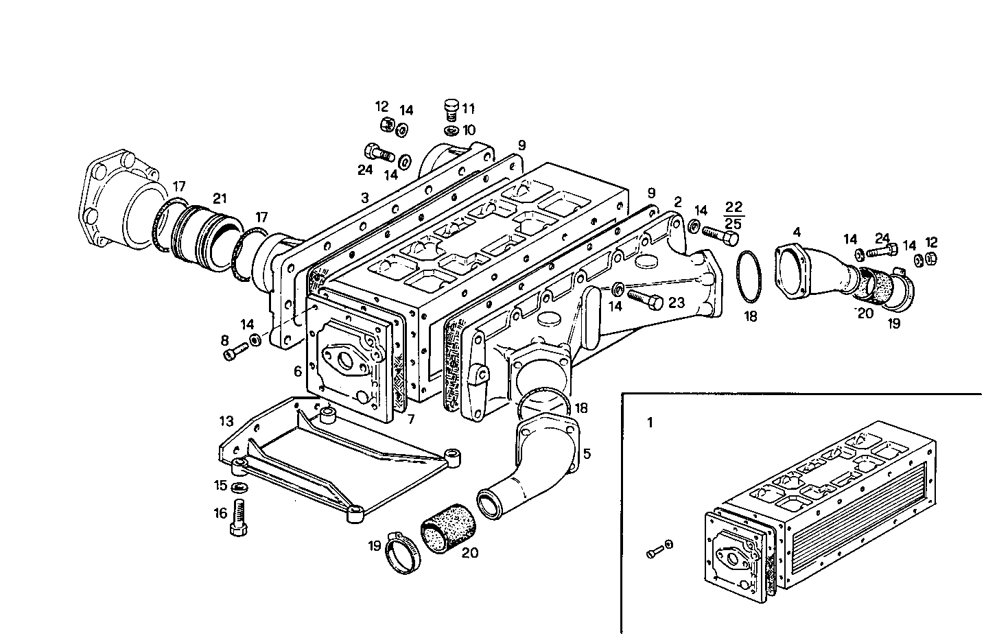 Iveco/FPT AIR - WATER HEAT EXCHANGER