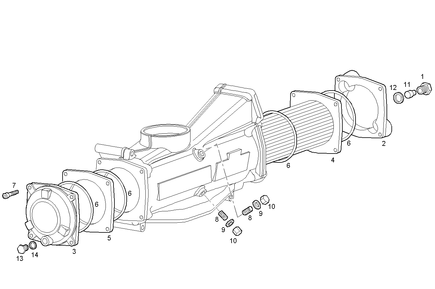 Iveco/FPT AIR - WATER HEAT EXCHANGER (COMPONENTS)