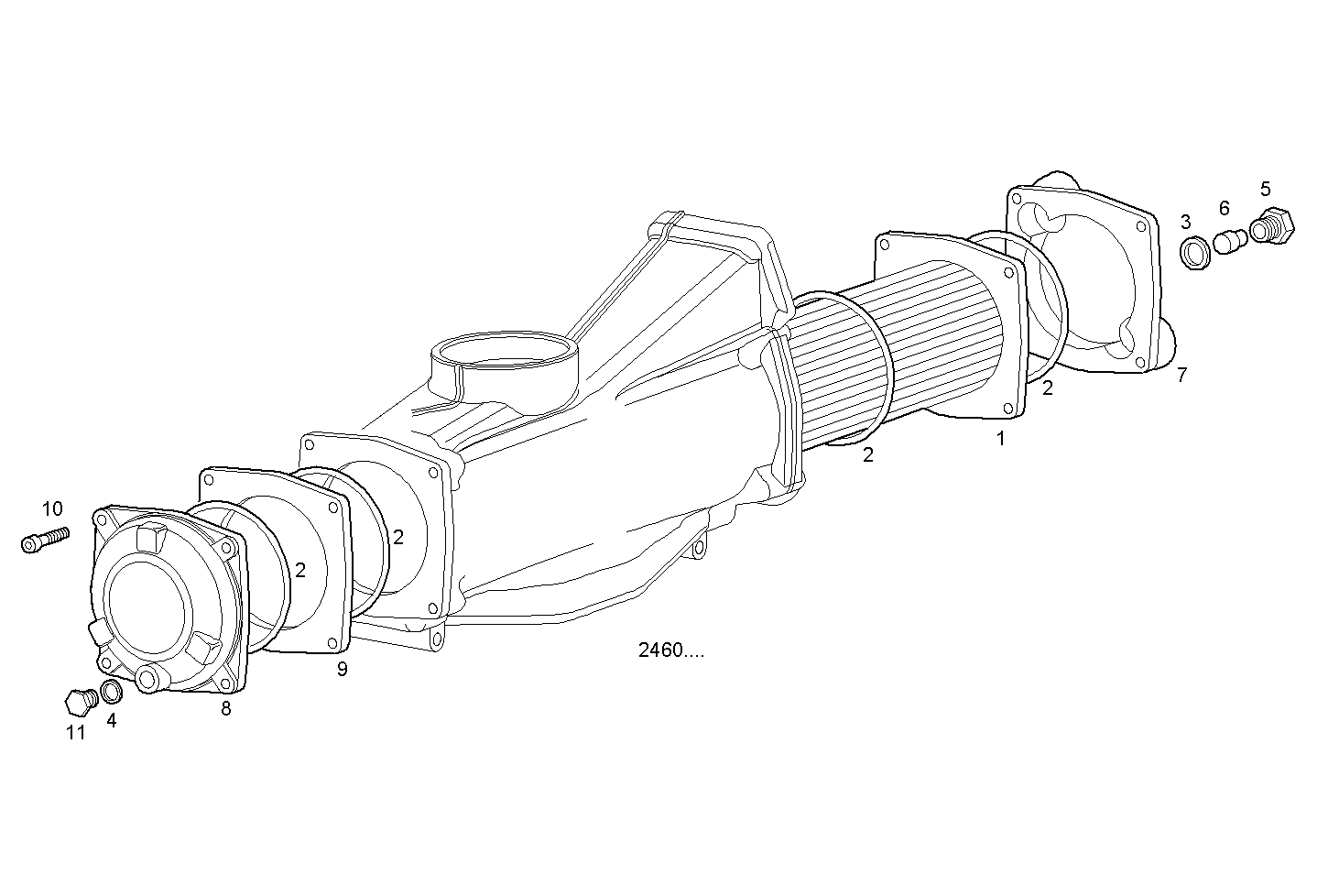 Iveco/FPT AIR - WATER HEAT EXCHANGER (COMPONENTS)