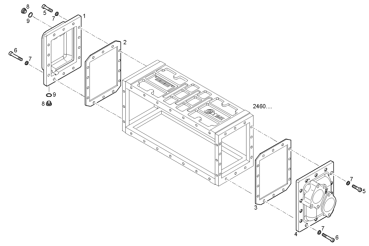 Iveco/FPT AIR - WATER HEAT EXCHANGER (COMPONENTS)