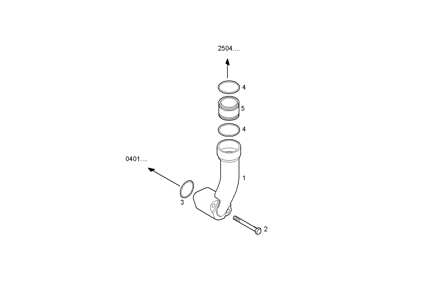 Iveco/FPT RETURN OIL LINE - TURBOCOMPOUND