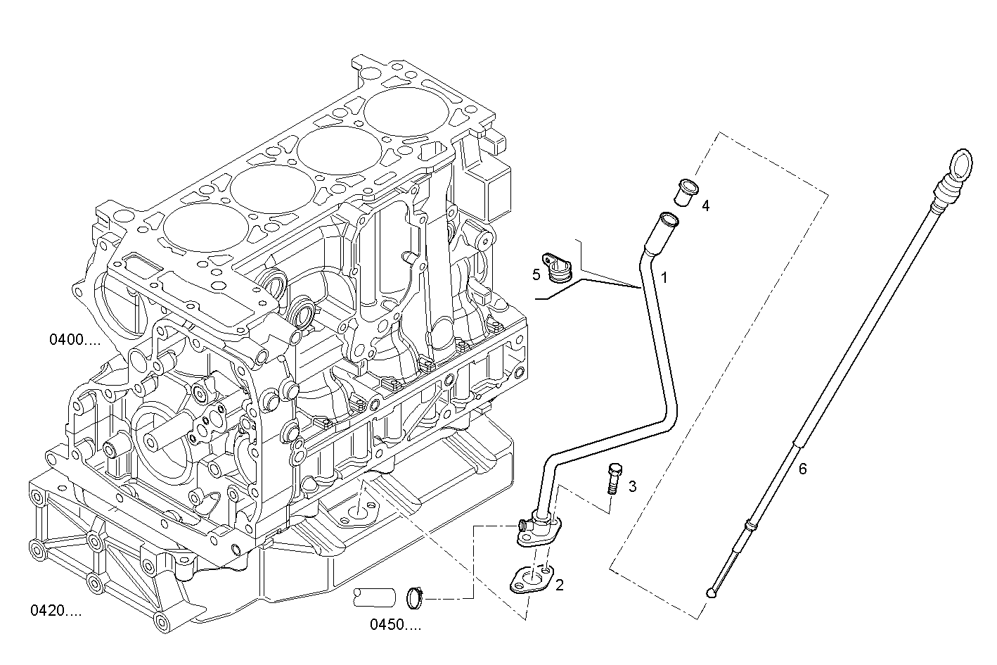 Iveco/FPT OIL DIPSTICK & FILLER PIPE