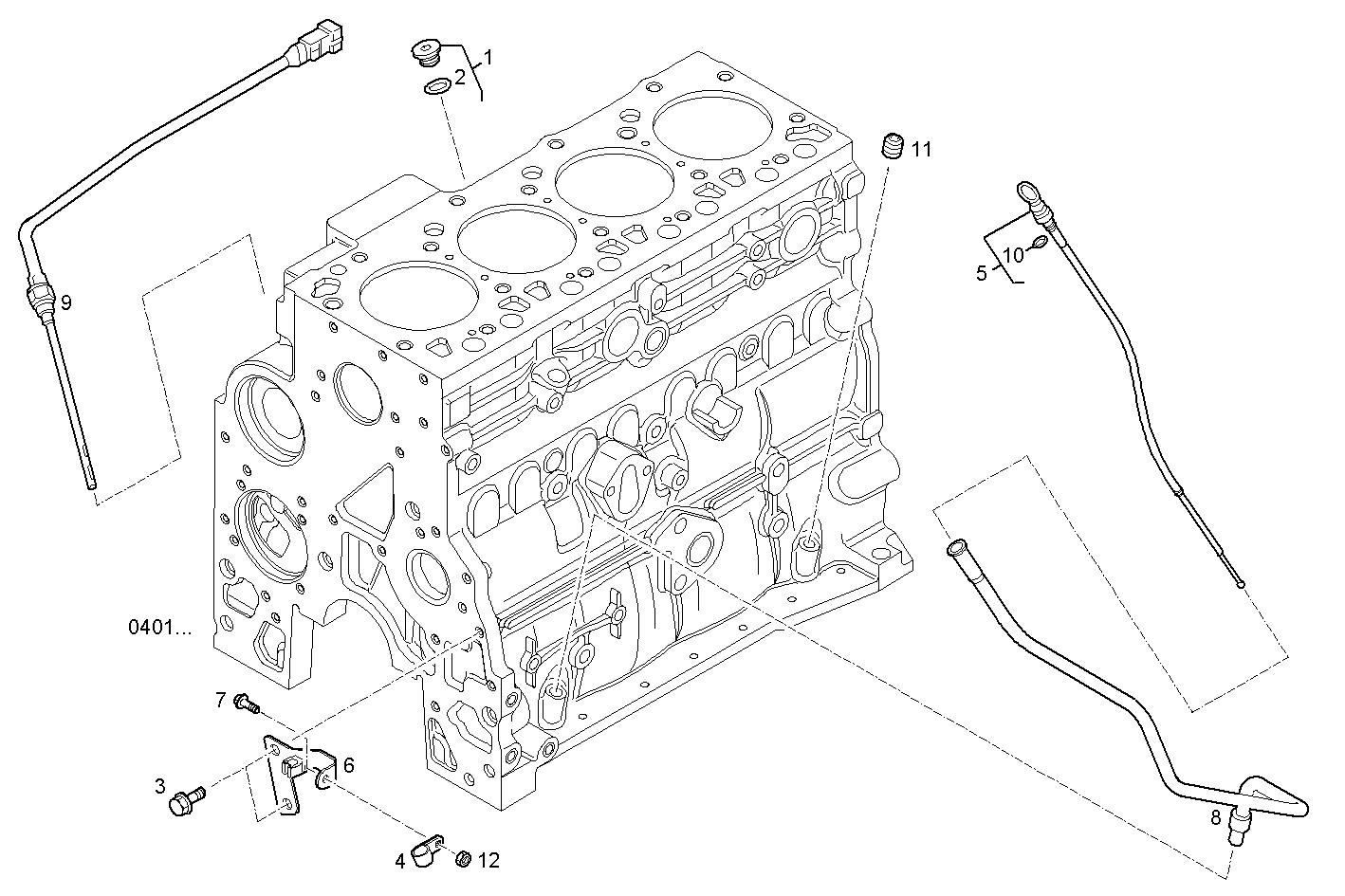 Iveco/FPT OIL DIPSTICK & FILLER PIPE