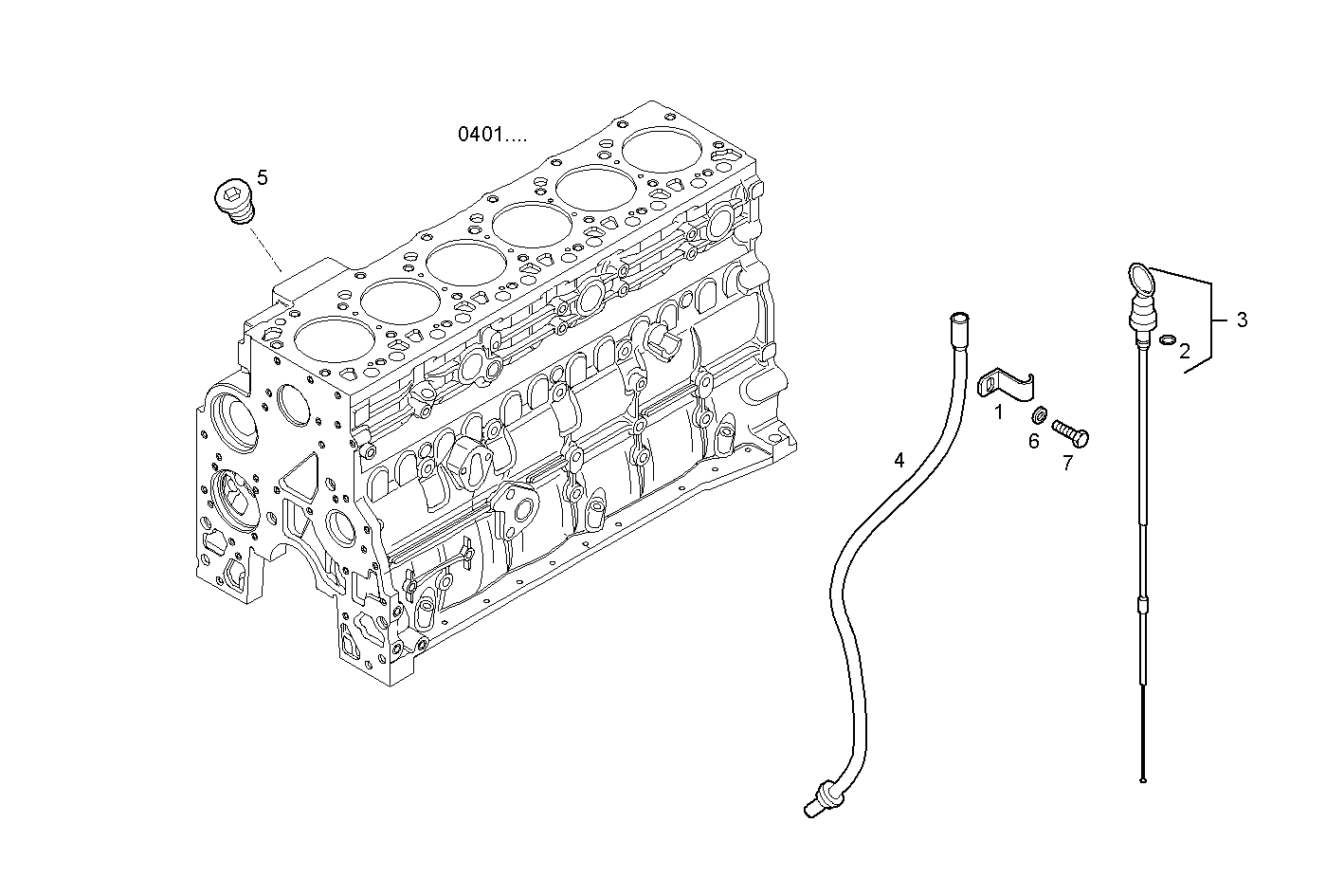 Iveco/FPT OIL DIPSTICK & FILLER PIPE