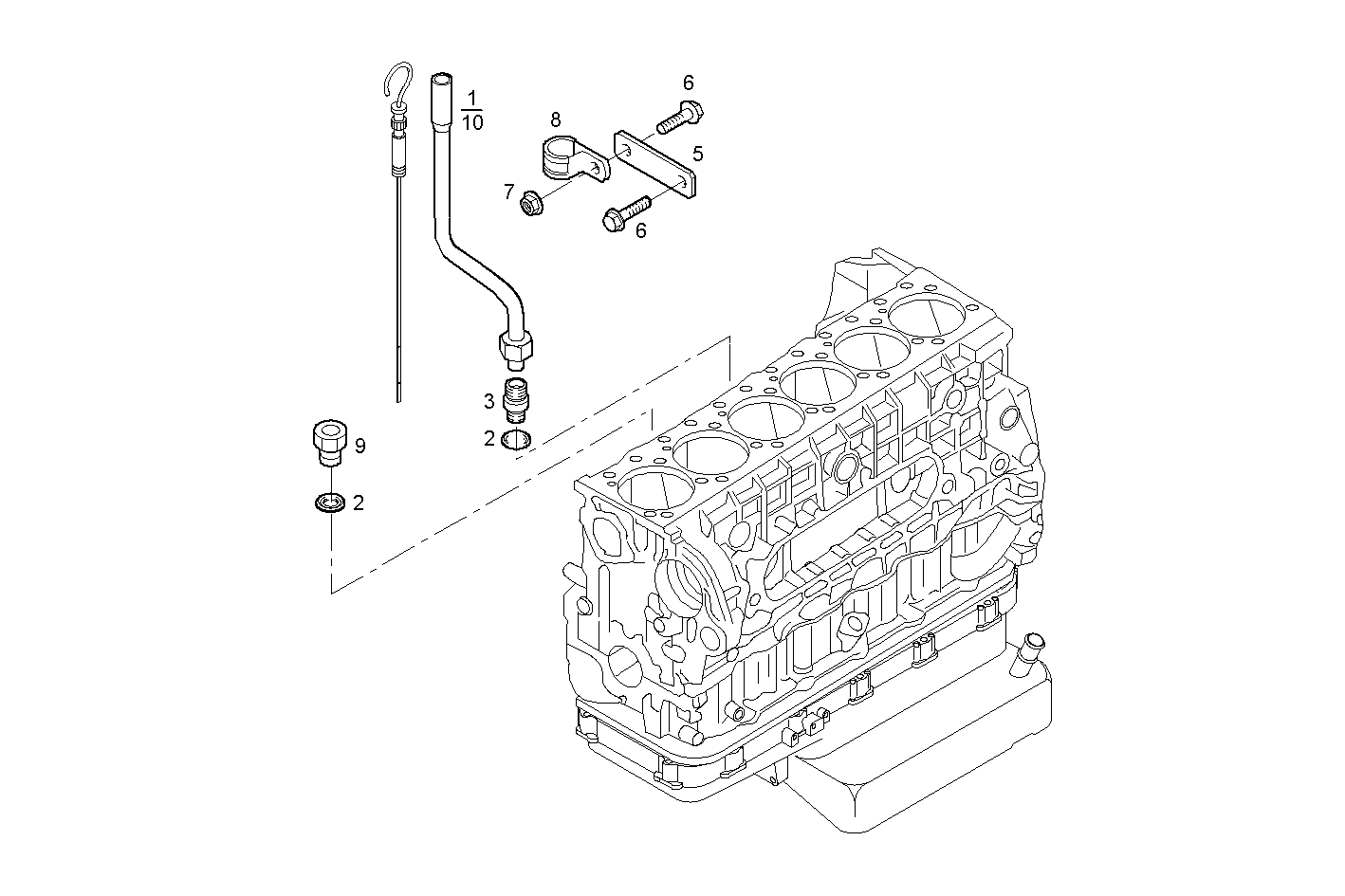 Iveco/FPT OIL DIPSTICK PIPE